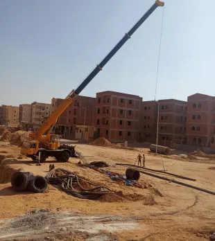 Sanitary sewage lifting station project number 2, Northern Expansions, 6th of October, and Discharge Line 1400 mm.